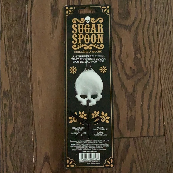 Skull Sugar Spoon Stainless Steel NWT - Picture 4 of 7